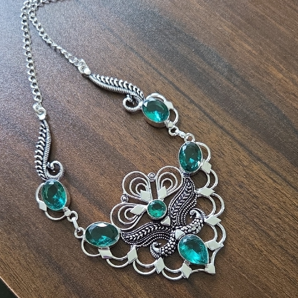 Sterling Silver Tourmaline Necklace